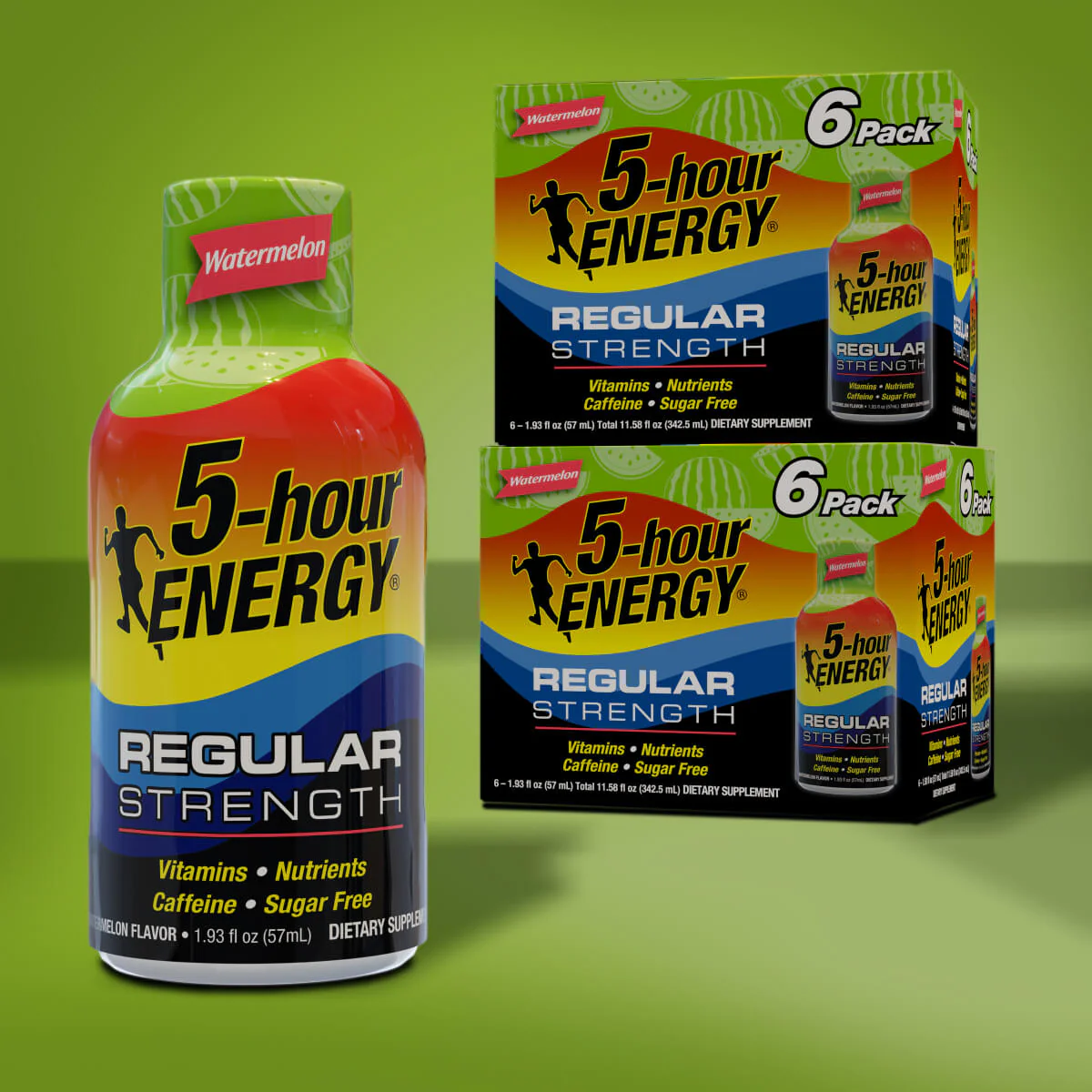 Watermelon Flavor Regular Strength 5-hour ENERGY Shots - Image 6